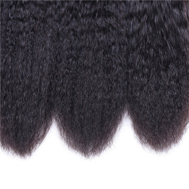 Rose Hair 15A Grade 3 Bundles Kinky Straight Brazilian Virgin Hair Bundles