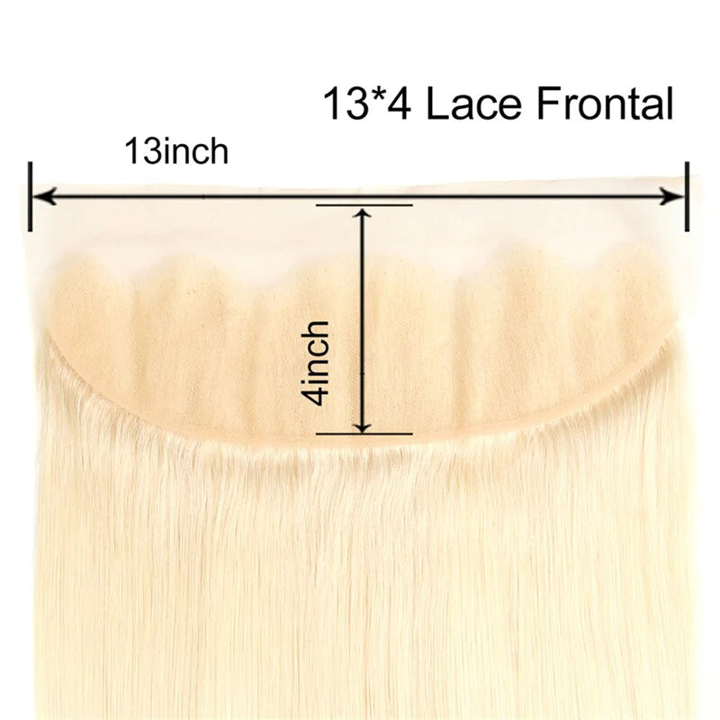 Rose Hair 1Pcs Blonde 613 Color Body Wave 13x4 Lace Frontal Brazilian Virgin Hair