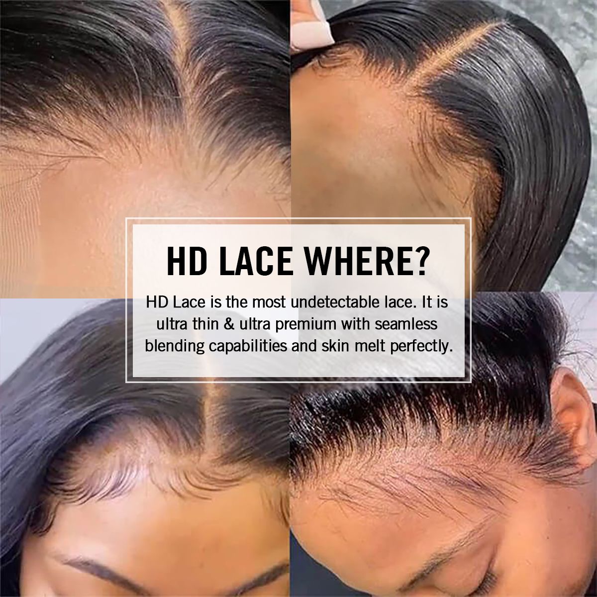 Rose Hair Water Wave/Kinky Curly/Yaki 13x4 HD Swiss Invisible Transparent Lace Frontal Wig