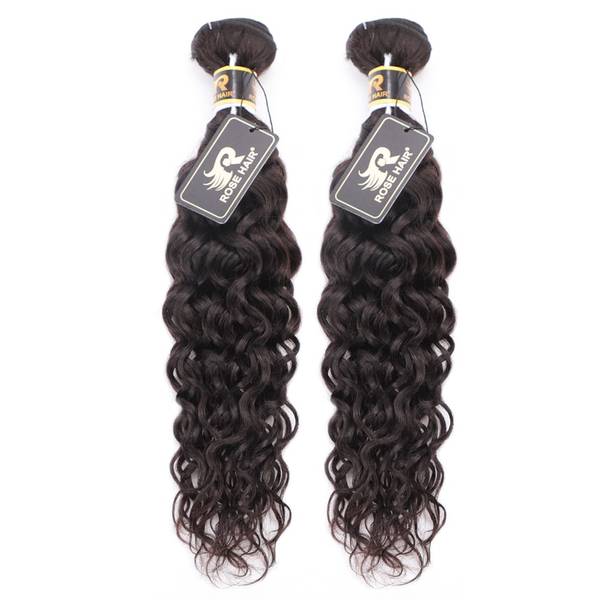 10A Grade 4PCS Water Wave Best Brazilian Virgin Hair Bundles - Rose Hair