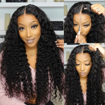 Rose Hair Deep Curly 13x6 HD Lace Wig Human Hair Wig