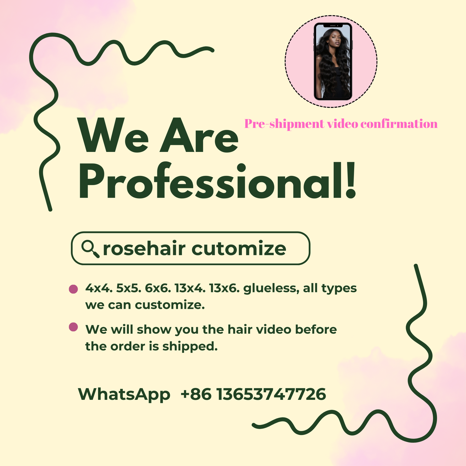 Rose Hair Costom 3 Bundles Burmese Culry Brazilian Virgin Hair Bundles