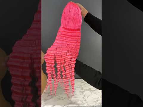 Rose Hair Custom Pink Deep Wave Hair 13x6 Lace Front Wig Human Hair For Black Women