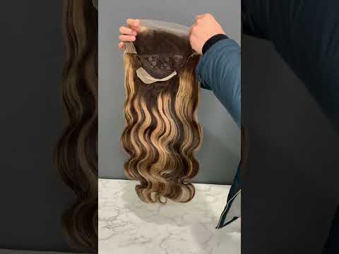 Rose Hair Custom P4/27 Highlights Body Wave Hair 13x6 Lace Front Wig Human Hair For Black Women