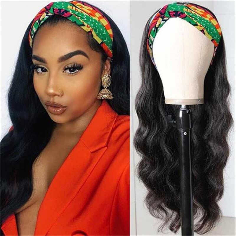 Rose Hair Body Wave Headband Wig Human Hair Wig