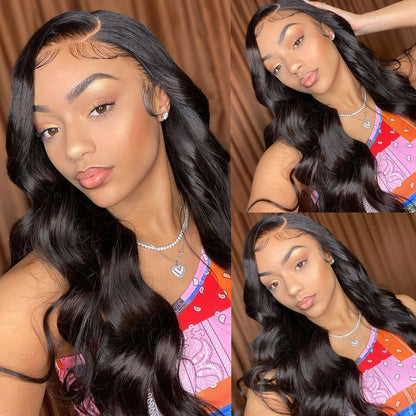 Gluelss Available! Real Undetectable Transparent Body Wave 13x4 Lace Front Glueless Wig 100% Human Hair Wig