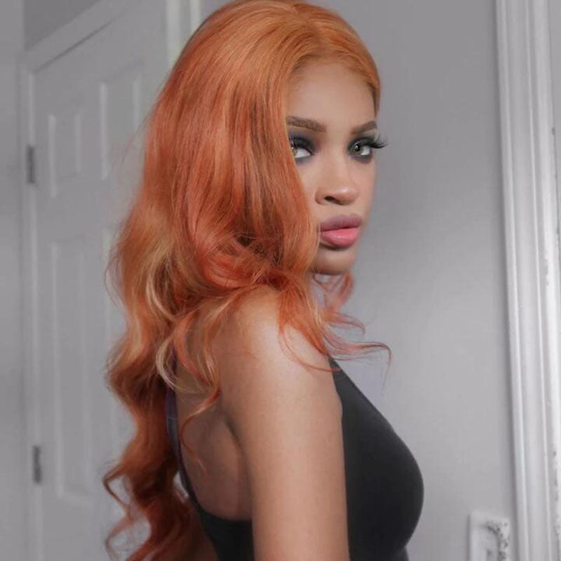 Loose 13*4 Lace Frontal Wig  Mix Color Brazilian Virgin Hair - Rose Hair