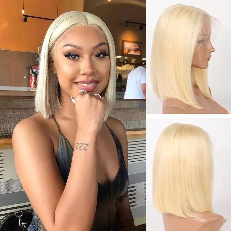 [Buy 1 Get 1 Free] Rose Hair 24"/26" Loose Wave 4x4 Lace Wig+T Part Bob 
