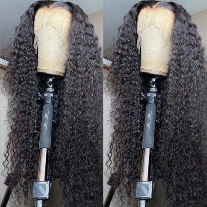 Rose Hair Water Wave/Kinky Curly/Yaki 13x4 HD Swiss Invisible Transparent Lace Frontal Wig