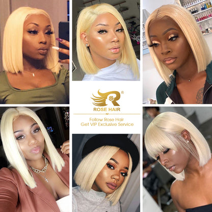 Rose Hair Pre-plucked 13*4 Transparent Lace Frontal 