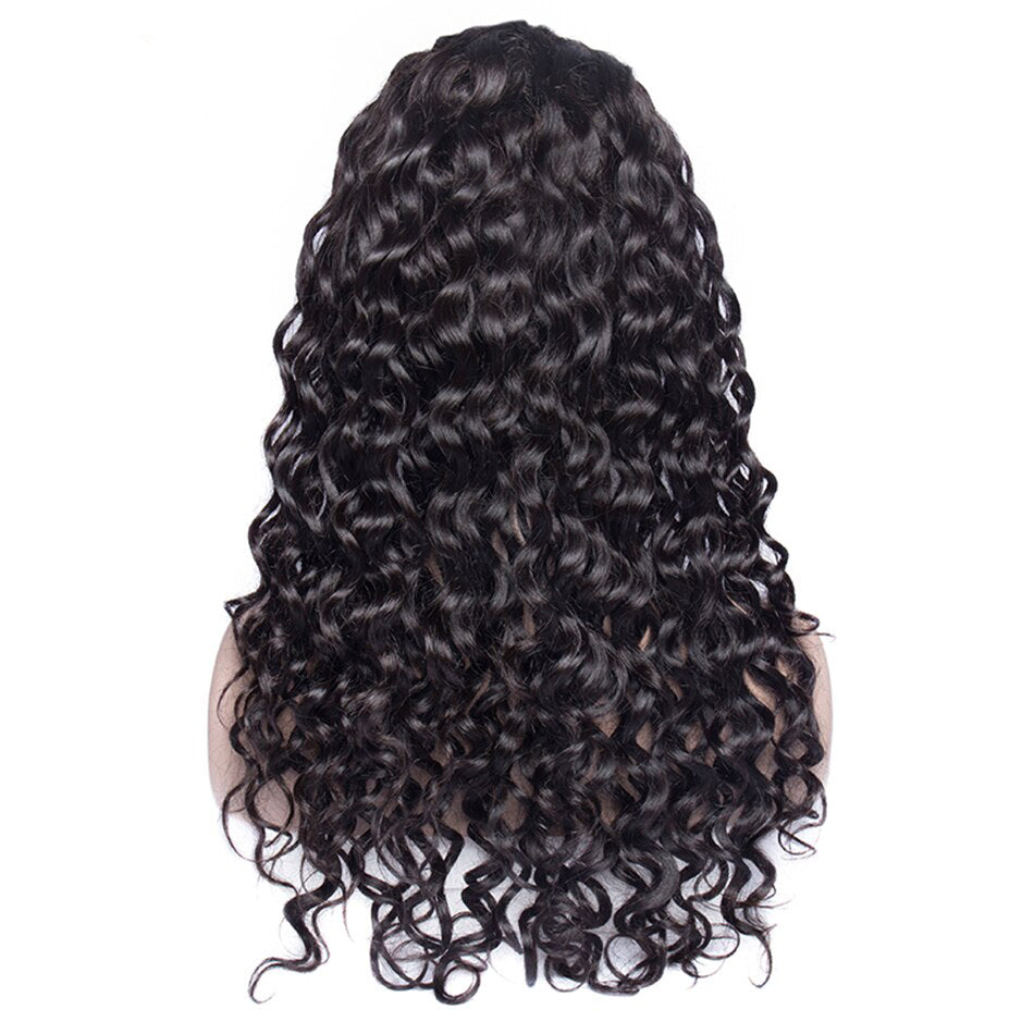 Rose Hair Full Lace Best Brazilian Virgin Human Hair Water Wave Gorgeous Soft Hair Wig - Rose Hair