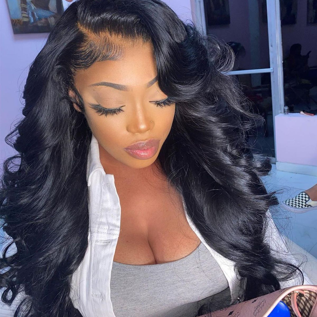 Melting!! Rose Hair 13x6 Swiss HD Lace Frontal Wigs 100% Human Hair Invisible All Texture