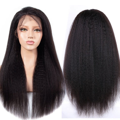 Rose Hair Water Wave/Kinky Curly/Yaki 13x4 HD Swiss Invisible Transparent Lace Frontal Wig