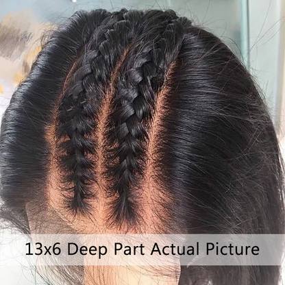150% Density Affordable Best Human Virgin Hair 13x6 Lace Front Wig - Rose Hair
