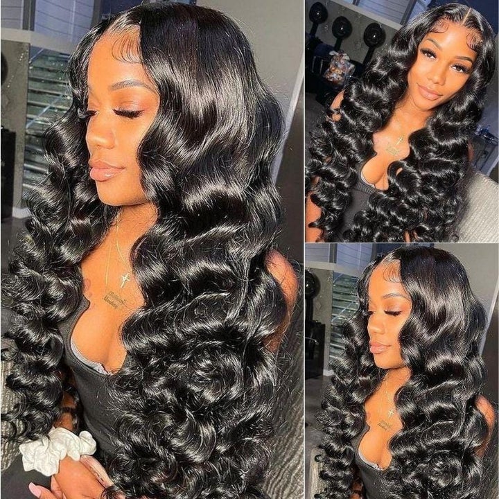 [Buy 1 Get 1 Free] Rose Hair 24"/26" Loose Wave 4x4 Lace Wig+T Part Bob 