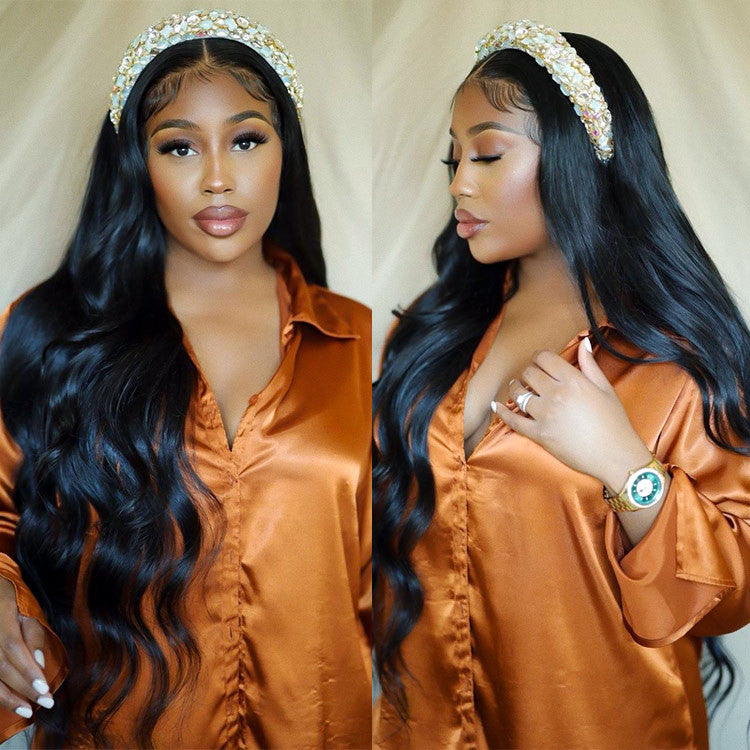 Rose Hair 13x4 Lace Frontal Wig Pre Plucked With Baby Hair 100% Brazilian Human Virgin Hair