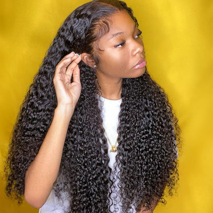RoseHair 13x4 Lace Frontal Kinky Curly Affordable Brazilian Human Virgin Hair Wig