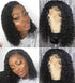 Curly Bob Wig Light Brown Lace Wigs 100% Human Remy Hair 13x4 Lace Frontal Wig - Rose Hair