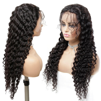 Pre Plucked Swiss 360 Lace Deep Wave Wig Best Brazilian Human Virgin RoseHair Wig - Rose Hair