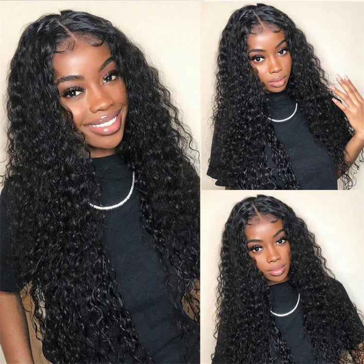 RoseHair 13x4 Lace Frontal Kinky Curly Affordable Brazilian Human Virgin Hair Wig