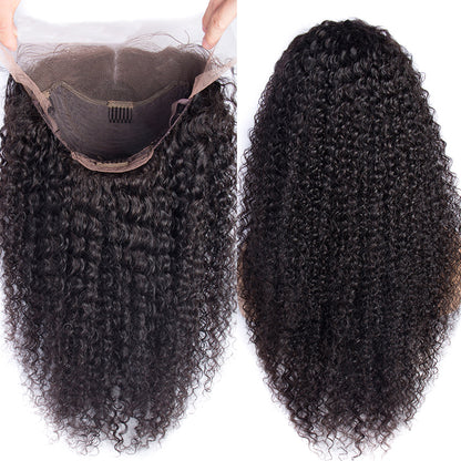 Pre Plucked Swiss 360 Lace Kinky Curly Wig Best Brazilian Human Virgin RoseHair Wig - Rose Hair