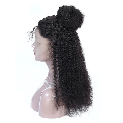 Rose Hair Full Lace Kinky Curly Best Brazilian Virgin Human Hair Gorgeous Soft Hair Wig - Rose Hair