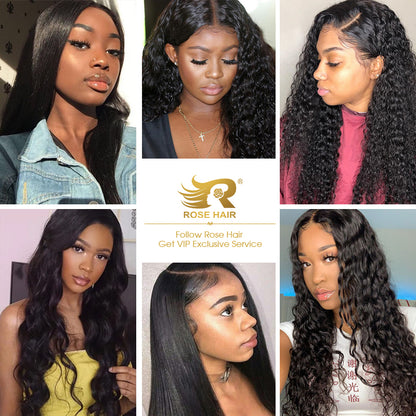 Rose Hair Best Brazilian Virgin Human Hair  13*4/ 13*6/ 360/ Full Lace Wig 150% Density Long Hair All Texture - Rose Hair