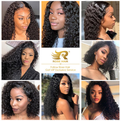 Pre Plucked Swiss 360 Lace Big Curly Wig Best Brazilian Human Virgin RoseHair Wig - Rose Hair