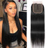 1PCS Brazilian Virgin Straight 4x4 T-part Lace Closure - Rose Hair