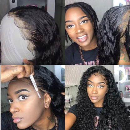 RoseHair 13*6 Glueless Lace Frontal Wig Small Bouncy 100% Human Hair Wig All Texture - Rose Hair